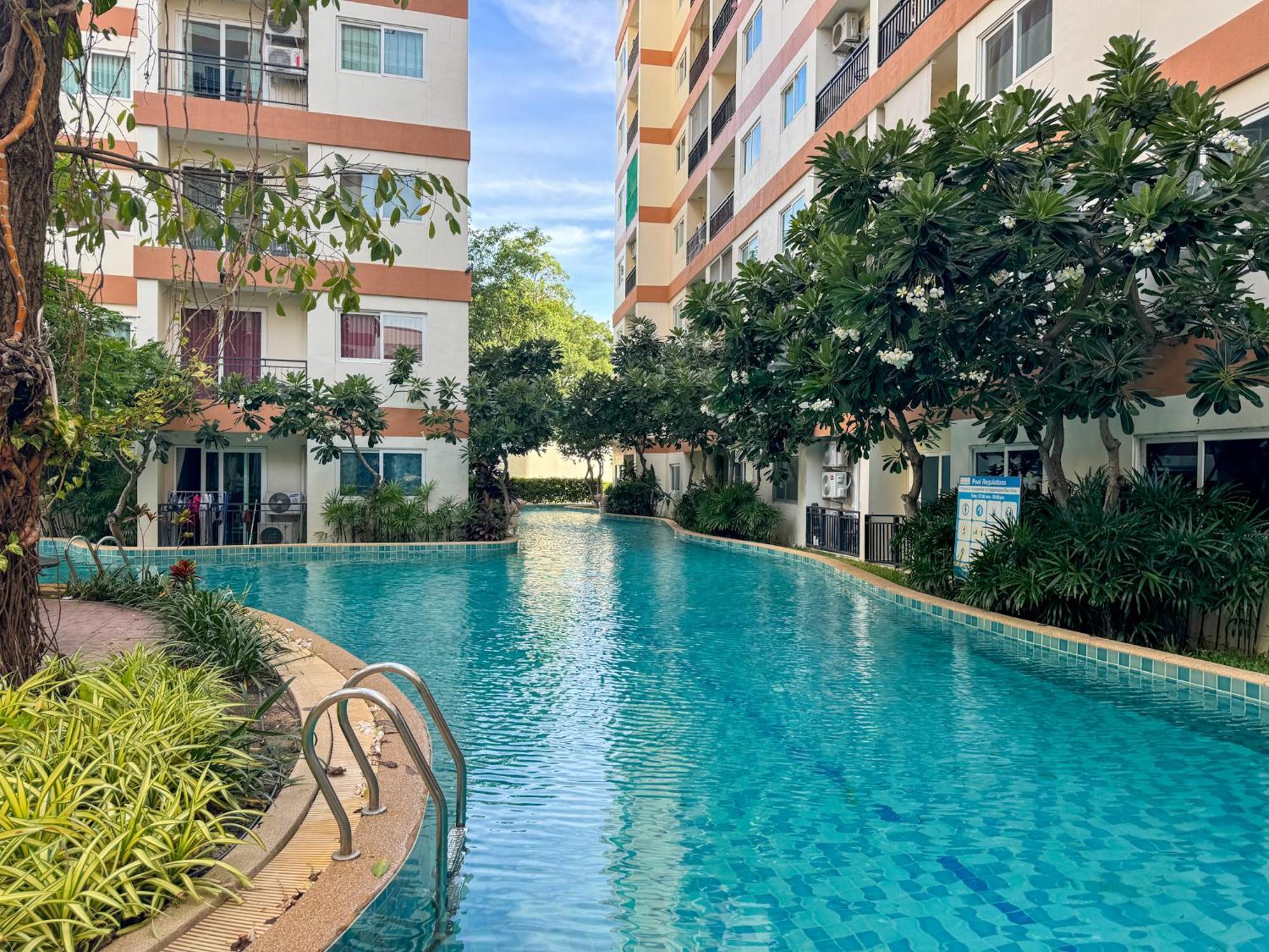 卧室直达泳池 全网最低价 到中天海滩5分钟 Jomtien Beach Εξωτερικό φωτογραφία